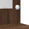 vidaXL - Kaptafel - met - LED - Verlichting - - - Bruin - Eik - 50x41x135 - cm