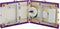 vidaXL - Massagetafel - inklapbaar - 3 - zones - aluminium - wit - en - paars