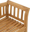 vidaXL - Tuinbank - 120x53.5x85 - cm - Massief - Teakhout