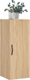 vidaXL - Wandkast - 34,5x34x90 - cm - bewerkt - hout - sonoma - eikenkleurig