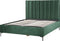 SEZANNE - Bed met opbergruimte - Donkergroen - 180 x 200 cm - Fluweel