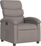 Fauteuil verstelbaar stof taupe