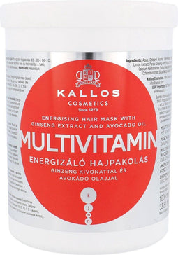 Kallos - Multivitamin with Ginseng Extract and Avocado Hair Mask - 1000ml