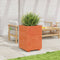 vidaXL - Plantenbak - 50x50x72,5 - cm - massief - grenenhout - wasbruin