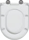 vidaXL - Snelle - Aflaat - Toiletzitting - met - Zachte - Sluiting - in - Duroplast - Wit