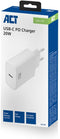ACT AC2100 - USB-C Snellader 20W Power Delivery - Snel opladen voor iPhone en Android