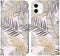 iMoshion Hoesje Geschikt voor iPhone 11 Hoesje Met Pasjeshouder - iMoshion Design Softcase Bookcase - Wit / Zwart / Goud / Glamour Botanic