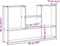 vidaXL - Wandschap - 99x15x60 - cm - bewerkt - hout - bruin - eikenkleurig