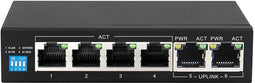 Bouncepad EX.14305 - Switch - 6x Ethernet 1Gbps - Zwart