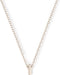 Orelia letter ketting - Ketting met initiaal I - Verstelbaar 40,5 cm - Zilverkleurig
