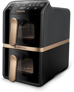 Philips 4000 series - Gestapelde Airfryer - 10 liter - 2 manden