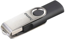 Hama Rotate - USB-stick 128GB - USB 2.0 - Zwart