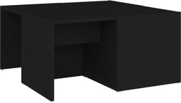 vidaXL - Salontafels - 4 - st - 33x33x33 - cm - bewerkt - hout - zwart