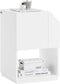 SoBuy FBT136-W - Bijzettafel - 2 open vakken - Wit