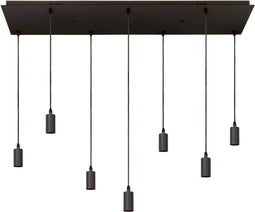 Atmooz - Hanglamp Hanoi - Industrieel - Woonkamer / Slaapkamer / Eetkamer - Plafondlamp - Zwart - Hoogte 58cm - Metaal - Exclusief Lichtbronnen