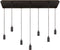 Atmooz - Hanglamp Hanoi - Industrieel - Woonkamer / Slaapkamer / Eetkamer - Plafondlamp - Zwart - Hoogte 58cm - Metaal - Exclusief Lichtbronnen