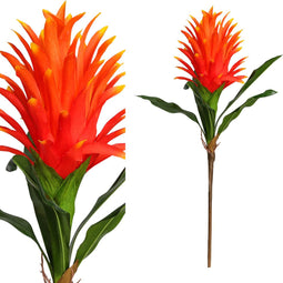 PTMD Garden Bloem Ginger Kunstbloem - 28 x 12 x 68 cm - Oranje