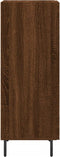 vidaXL - Dressoir - 34,5x34x90 - cm - bewerkt - hout - bruin - eikenkleur