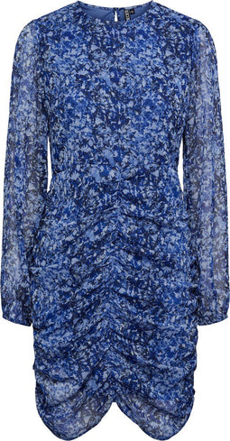 PIECES PCNAVI LS DRESS BC - Dames Jurk - Maat M - V-hals