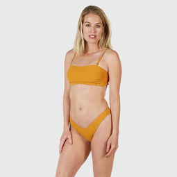 Brunotti Alexissa - Bikini - Bandeau met uitneembare softcups - Geel (Maat 42)