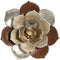Wanddecoratie Home ESPRIT Gouden Terra cotta Modern Bloem 51 x 6,5 x 51 cm
