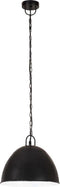 vidaXL Hanglamp industrieel vintage rond 25 W E27 31 cm zwart