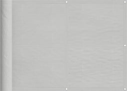 vidaXL - Balkonscherm - 75x600 - cm - 100% - oxford - polyester - lichtgrijs