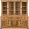 HSM Collection Buffetkast - 200 cm - blank - teak/glas