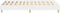 vidaXL - Bedframe - zonder - matras - 135x190 - cm - spaanplaat - wit