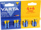 Varta 4903121448 - Alkaline batterij AAA - 10% meer energie - Geel