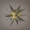 Anna's Collection Verlichte 3D kerstster - zilver - 60 cm - kunststof - op batterijen - timer
