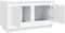 vidaXL - Tv-meubel - 80x35x45 - cm - bewerkt - hout - wit