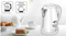 MPM Cordless kettleMCZ-108, white, 1.7 l