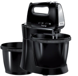 MPM MMR-22Z/C hand mixer with two black bowls