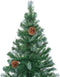 vidaXL - Kunstkerstboom - met - verlichting - kerstballen - dennenappels - 180 - cm