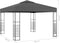 vidaXL - Tuinpaviljoen - met - LED-lichtslinger - 3x3 - m - antracietkleurig