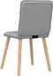 vidaXL - Eetkamerstoelen - 2 - st - stof - lichtgrijs