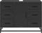 vidaXL - Wastafelkast - 80x33x60 - cm - bewerkt - hout - zwart