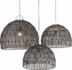 Original Home Lampenkap Hanglampen - Bogor Zwart - 45x30; 55x40; 65x50 cm