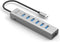 i-tec C31HUBMETAL703 - USB-C Charging Metal HUB - 7 Poorten - Grijs