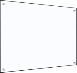 vidaXL - Spatscherm - keuken - 80x60 - cm - gehard - glas - transparant
