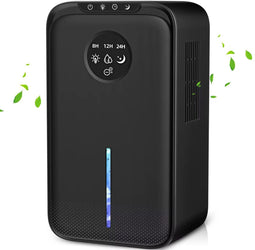 Merkloos YP2318 - Luchtontvochtiger met Ionische Luchtreiniging - 1L/dag - 2,5L Reservoir - Zwart