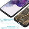 iMoshion Hoesje Geschikt voor Samsung Galaxy S20 Plus Hoesje Siliconen - iMoshion Design hoesje - Goud / Zwart / Golden Leaves
