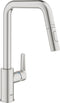 GROHE QuickFix Start - Eengreepsmengkraan - Uittrekbaar - Twee straalsoorten - SuperSteel