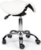Split-zit ergonomische zadelkruk Zwart zithoogte 50CM t/m 68CM Met voetring