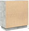 vidaXL - Dressoir - met - LED - in - Beton - Grijs - 71x34,5x75 - cm - van - Geengineerd - Hout