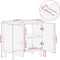 vidaXL - Wastafelkast - 62x33x58 - cm - massief - mangohout