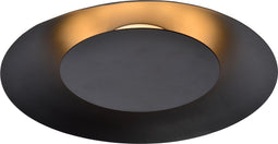 Lucide FOSKAL - Plafonnière - Ø 34,5 cm - LED 1x12W 2700K - Zwart