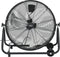 vidaXL Trommelventilator industrieel 180 W 60 cm zwart