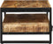vidaXL - Salontafel - 90x50x36 - cm - massief - ruw - mangohout